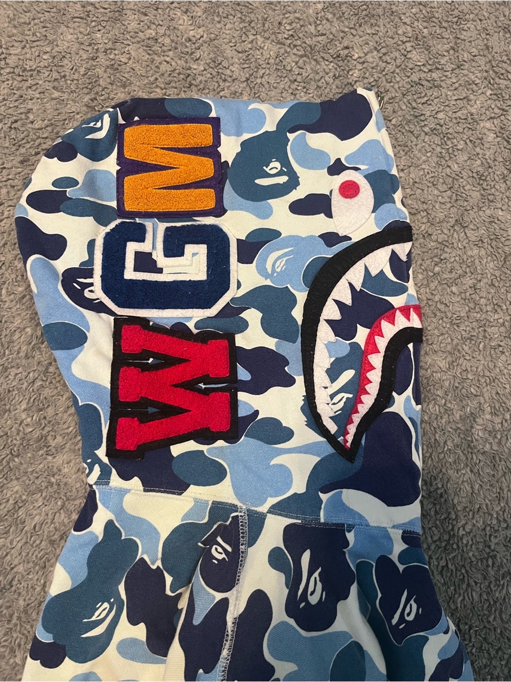 Bape Hoodie ABC Blue